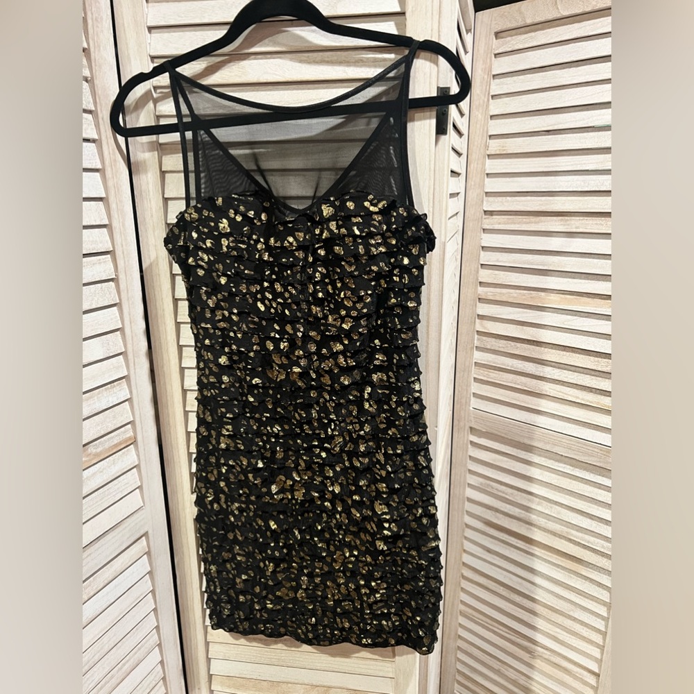 Black and gold Bodycon Dress